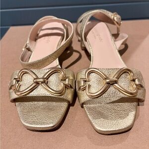 Kate Spade Metallic Gold Sandals  Size 5.5B
